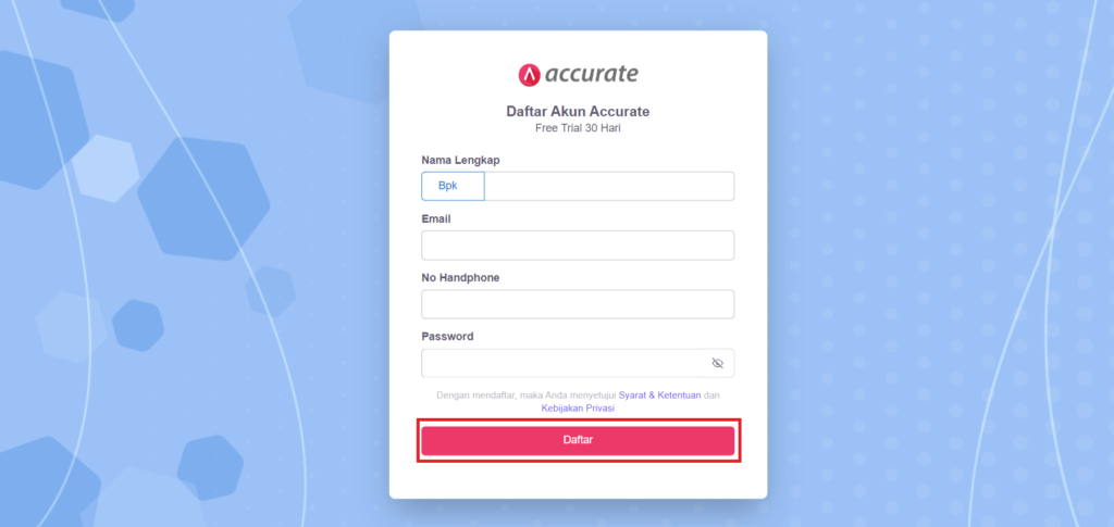 Cara Daftar Accurate Online